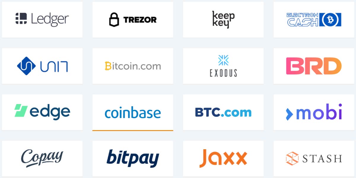 Popular bitcoin wallets